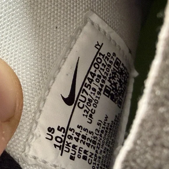 Size 10.5 AMBUSH x Nike‎ Dunk High Black White Mens Lace Up Sneakers CU7544-001 - Picture 10 of 12